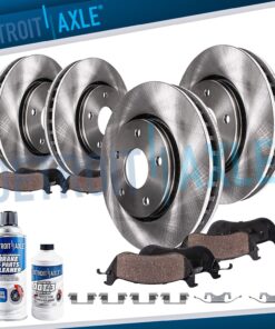 10pc 11.61" Front 11.81" Rear Disc Rotors Brake Pads for Mercedes-Benz E320 E350