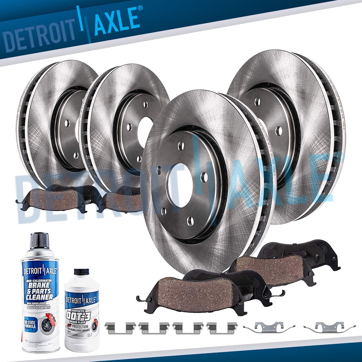 10pc 11.61" Front 11.81" Rear Disc Rotors Brake Pads for Mercedes-Benz E320 E350