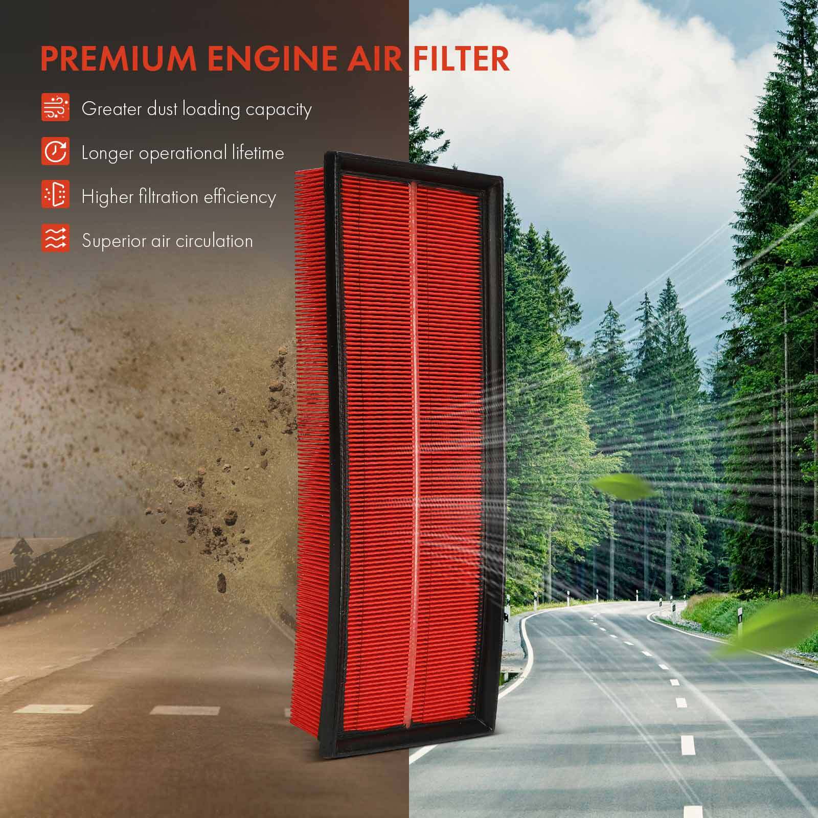 2x High Performance Engine Air Filter for Mercedes-Benz C230 E300 ML450 Dodge