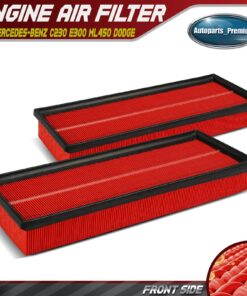 2x High Performance Engine Air Filter for Mercedes-Benz C230 E300 ML450 Dodge
