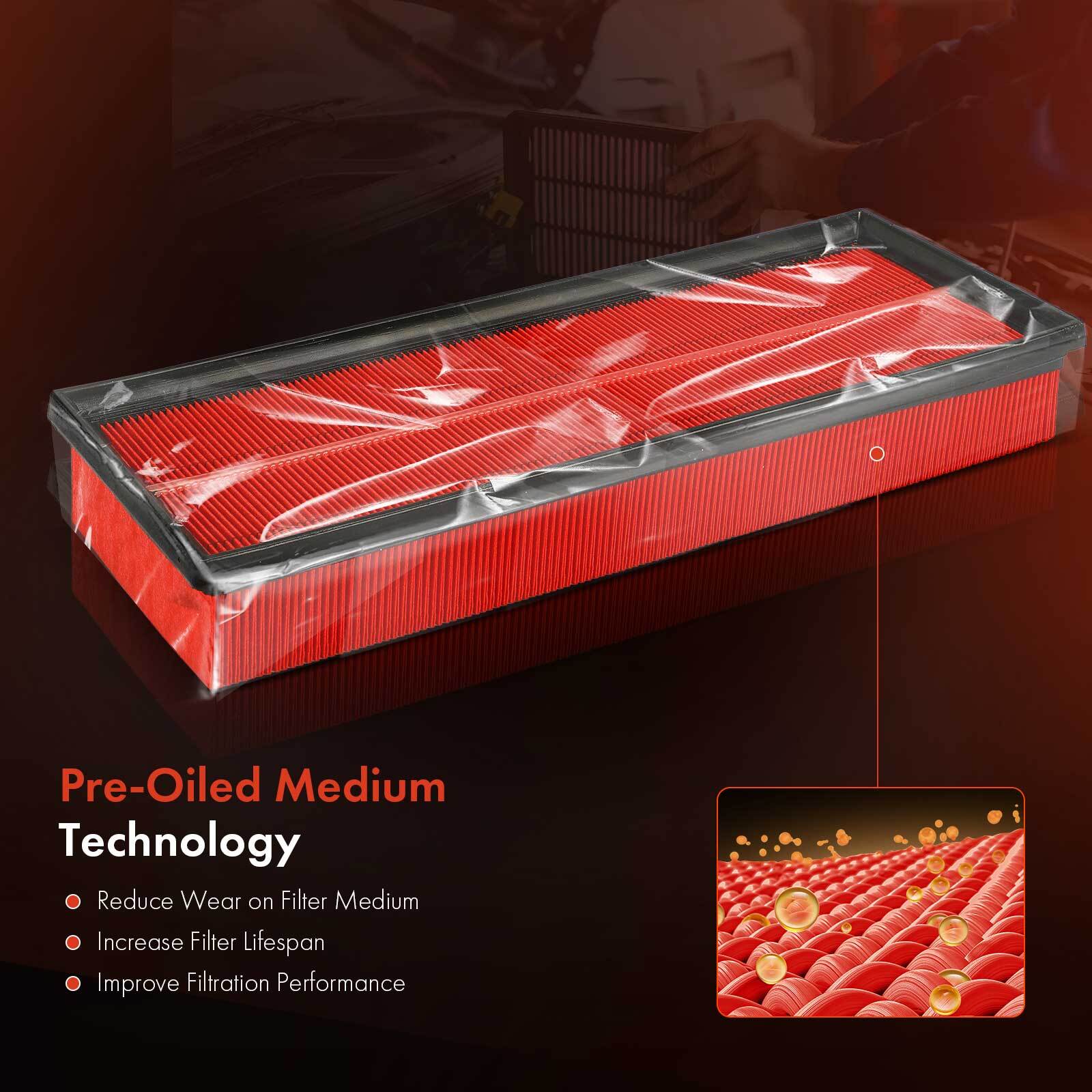 2x High Performance Engine Air Filter for Mercedes-Benz C230 E300 ML450 Dodge