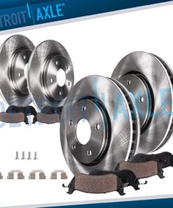 8pc Front Rear Brake Rotors Pads for Mercedes-Benz GLA250 CLA250 w/Sport Package