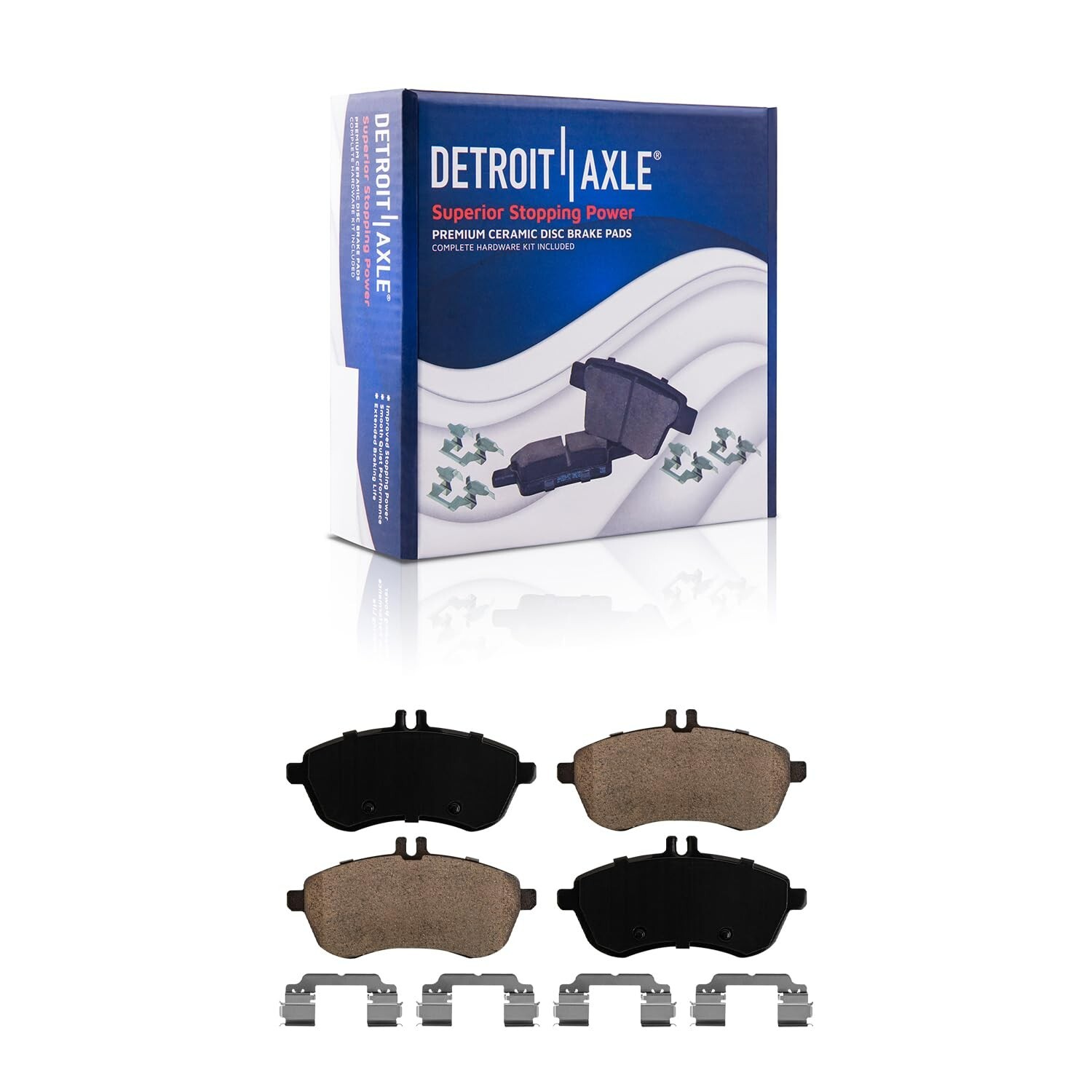 Front Disc Rotors + Ceramic Brake Pads for Mercedes-Benz C2300 C300 SLK250 C250