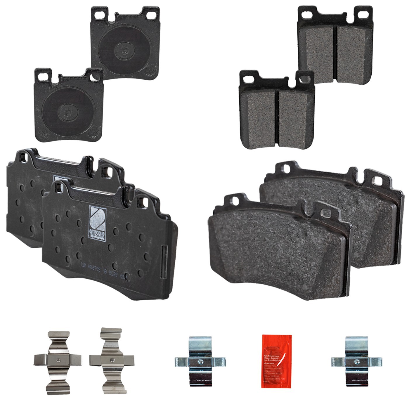 Front & Rear Brake Pads Set for MB Mercedes SLK Class C CLK S SLK55 AMG CLK550