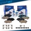 Front Rear Ceramic Brake Pads for Dodge Freightliner Mercedes-Benz Sprinter 2500