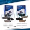 Front & Rear Ceramic Brake Pads w/Hardware for Mercedes Benz ML320 ML350 ML430