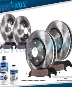 Front Rear Disc Rotors + Ceramic Brake Pads for Mercedes Benz ML320 ML350 ML430