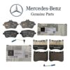 OE Front & Rear Brake Pad Sets w/Sensors For 14-17 Mercedes S450 S550 S550e S560