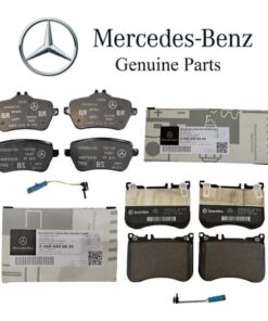 OE Front & Rear Brake Pad Sets w/Sensors For 14-17 Mercedes S450 S550 S550e S560