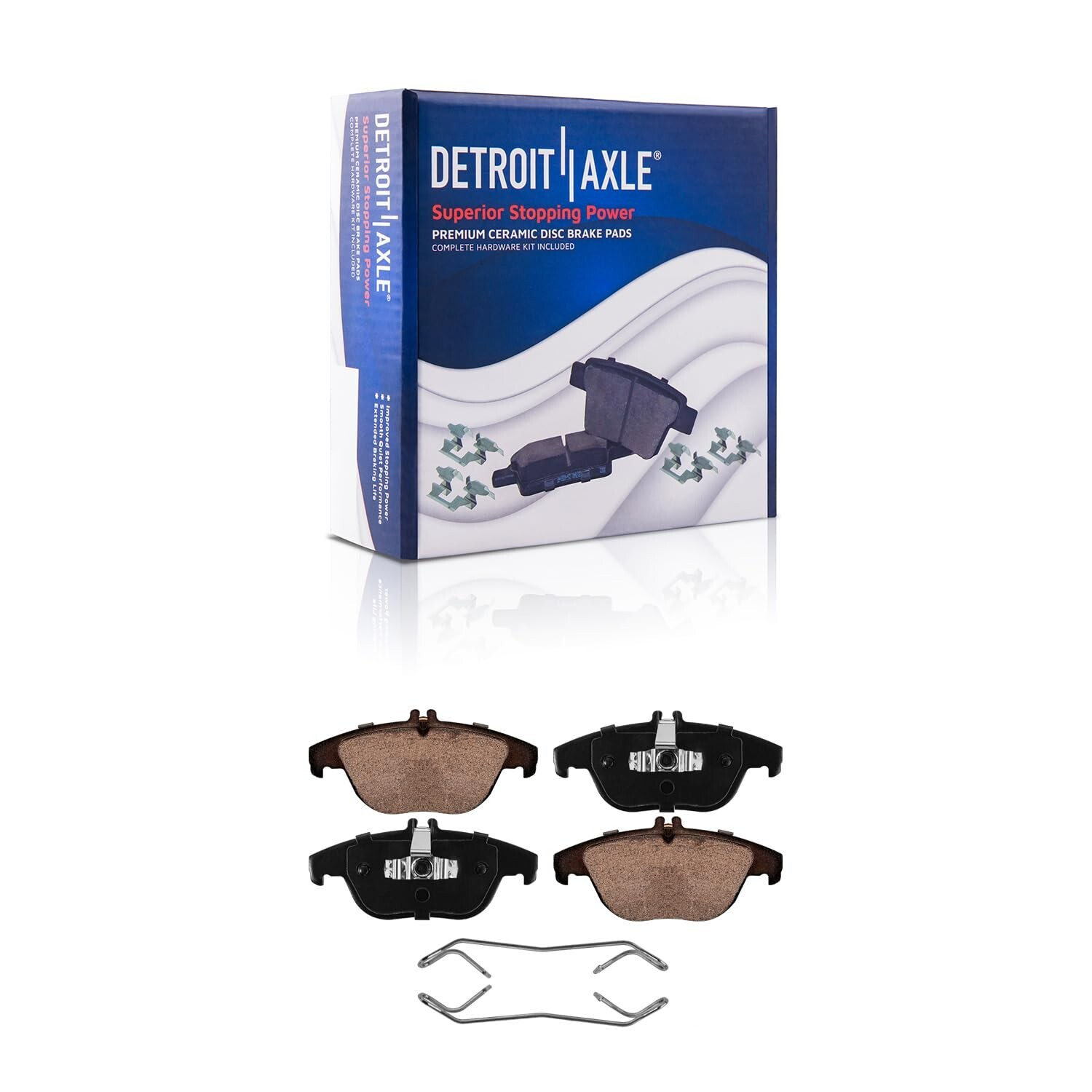 Rear VENTED Brake Rotors Brake Pads for Mercedes-Benz C300 C350 E350 C250 E550