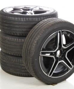 Summer Wheel and Tire Package Alloy 18 inch with Hankook Tires for CLA ShootingBrake X118, B-Class 247 and other, Original Mercedes-AMG