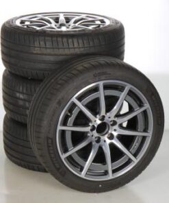 Summer Wheel and Tire Package Alloy 18 inch with Michelin Tires for A-Class 177, CLA 118 and other, Original Mercedes-AMG