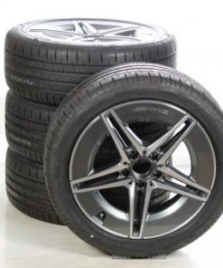 Summer Wheel and Tire Package Alloy 18 inch with Pirelli Tires for C-Class 206, Original Mercedes-AMG